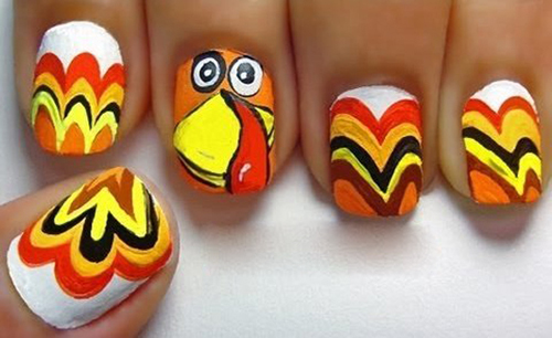 9 Easy Thanksgiving Nail Art Designs with Images | Style At Life