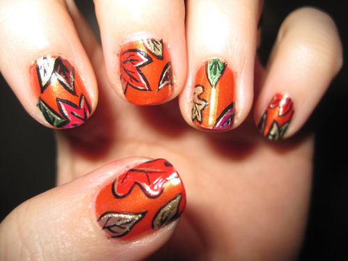 9 Easy Thanksgiving Nail Art Designs with Images | Style At Life