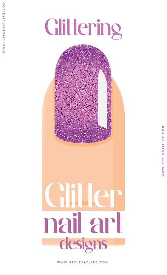8 Best Glitter Nail Art Designs with Pictures | I Fashion Styles