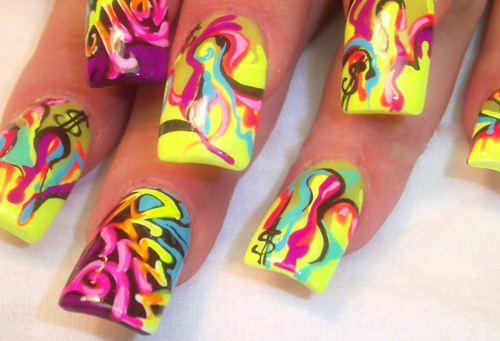 9 Best Graffiti Nail Art Designs | I Fashion Styles