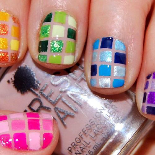 9 Best Mosaic Nail Art Designs with Pictures | I Fashion Styles