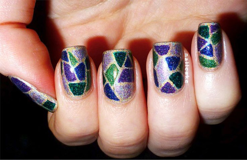 9 Best Mosaic Nail Art Designs with Pictures | I Fashion Styles