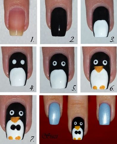 9 Best Penguin Nail Art Designs | I Fashion Styles