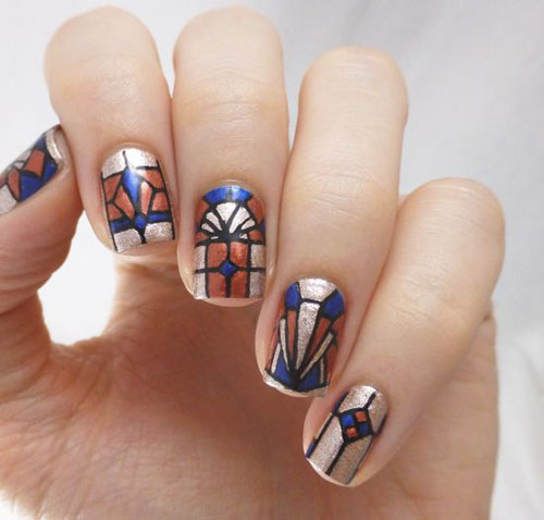 9 Best Stained Glass Nail Art Designs | I Fashion Styles