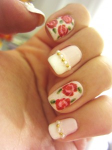 9 Simple and Easy Rose Nail Art Designs with Images | I Fashion Styles