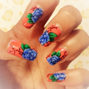 9 Simple and Easy Rose Nail Art Designs with Images | I Fashion Styles