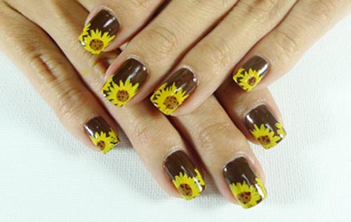 9 Best Sunflower Nail Art Designs with Pictures | I Fashion Styles