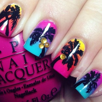 9 Best Palm Tree Nail Art Designs | I Fashion Styles