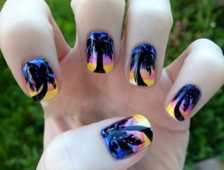 9 Best Palm Tree Nail Art Designs | I Fashion Styles
