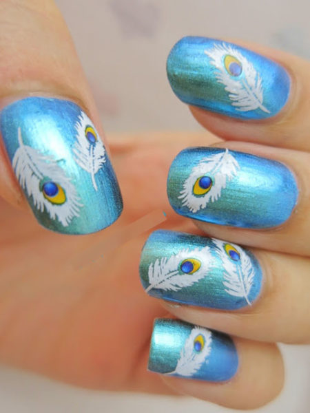 9 Best Feather Nail Art Designs | I Fashion Styles
