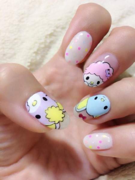 9 Cute Kawaii Nail Art Designs with Pictures | I Fashion Styles