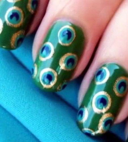 Top 9 Peacock Nail Art Designs | I Fashion Styles