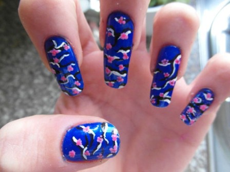 9 Best Cherry Blossom Nail Art Designs | I Fashion Styles