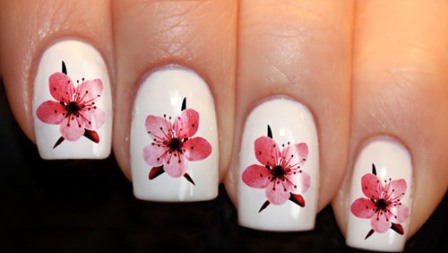 9 Best Cherry Blossom Nail Art Designs | I Fashion Styles
