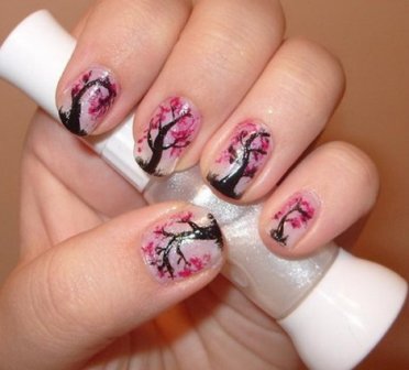 9 Best Cherry Blossom Nail Art Designs | I Fashion Styles