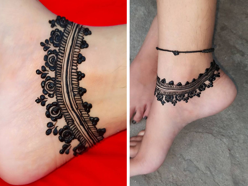15 Anklet Mehndi Designs That You Will Love 2023
