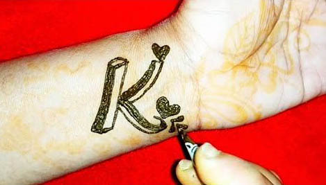 10 Inspiring K Letter Mehndi Designs Suitable for Anyone