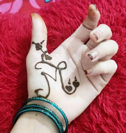 10 Expressive M Letter Mehendi Designs In 2023