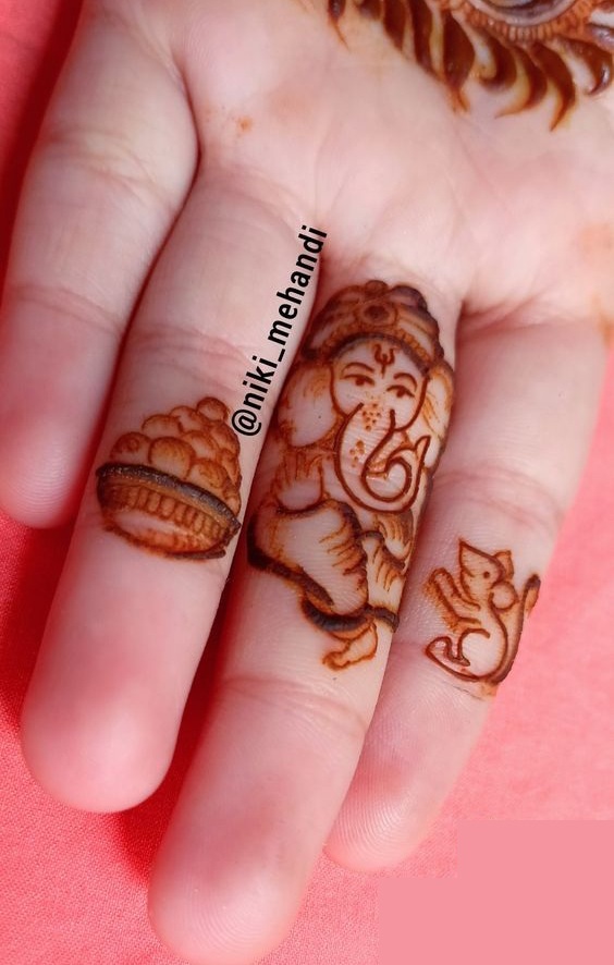 10 Adorable Ganesh Mehndi Designs for Festivals 2023