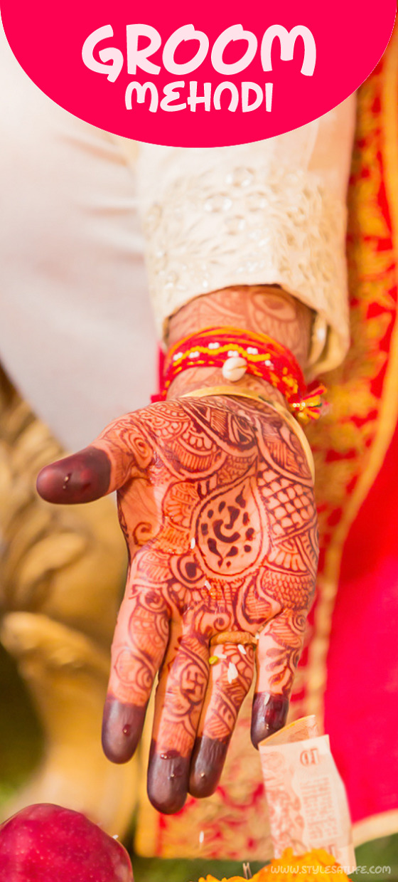 12 Simple Henna/Mehndi Designs for Men and Groom