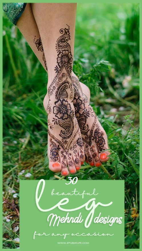 30 Latest And Trending Leg Mehndi Designs With Images