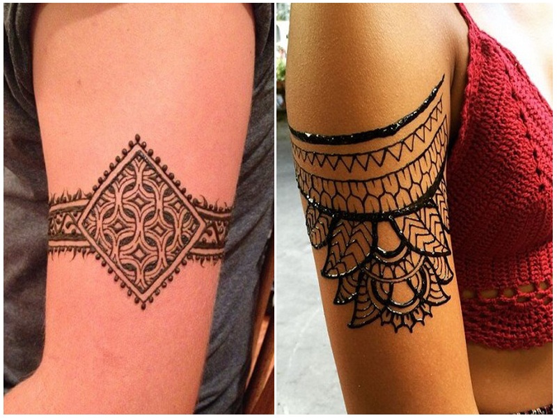 10 Simple and Latest Bajuband Mehndi Designs | I Fashion Styles