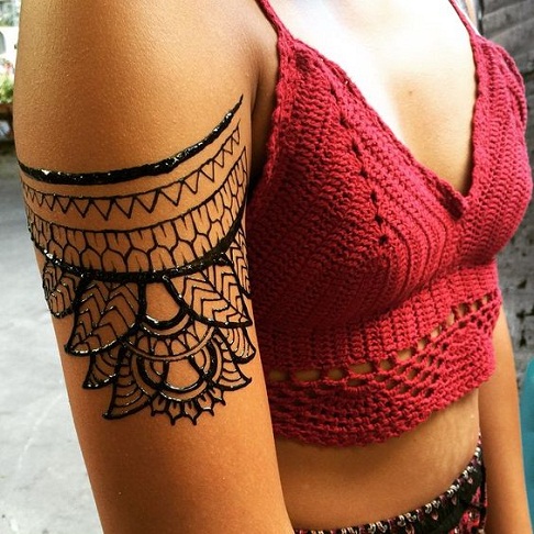 10 Simple and Latest Bajuband Mehndi Designs | I Fashion Styles