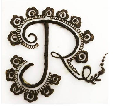 10 Adorable R Letter Mehndi Designs and Ideas 2023