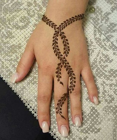 10 Latest Single Line Mehndi Designs with Pictures | I Fashion Styles