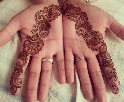 10 Latest Single Line Mehndi Designs with Pictures | I Fashion Styles