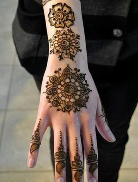 25 Cute And Easy Round Mehndi Designs With Pictures | I Fashion Styles