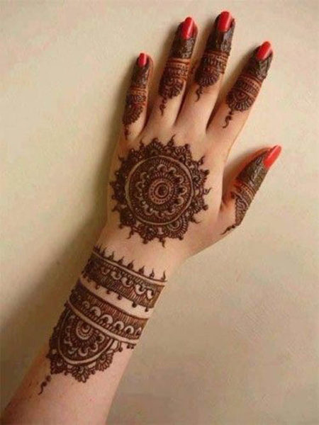 25 Cute And Easy Round Mehndi Designs With Pictures | I Fashion Styles