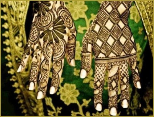 15 Cute and Easy Black Mehndi Designs with Photos | I Fashion Styles