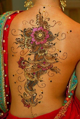 9 Beautiful and Trendy Stone Studded Mehndi Designs | I Fashion Styles