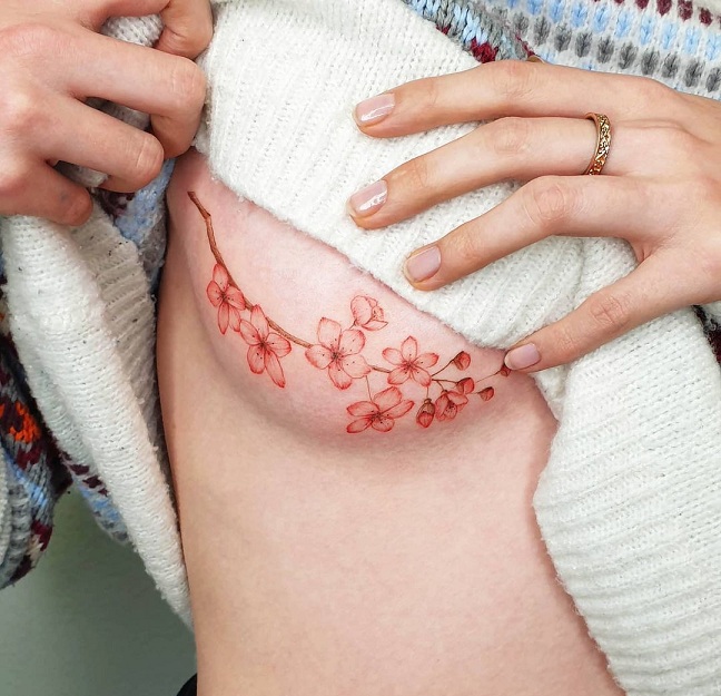 50+ Top Breast Tattoo Designs for Women 2025