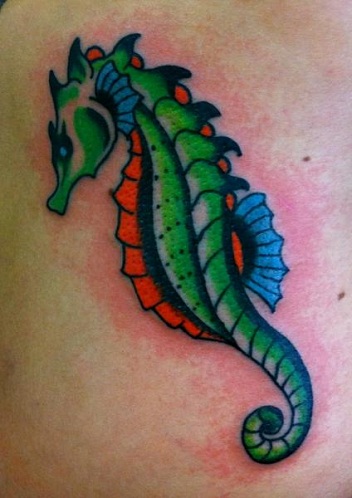 9 Colorful Seahorse Tattoos Meaning, Designs And Ideas | I Fashion Styles