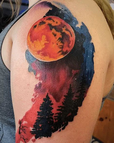 25+ Meaningful Half and Full Moon Tattoo Designs 2022