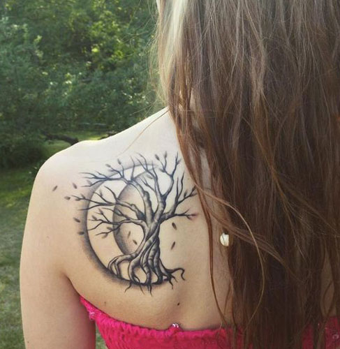 25+ Meaningful Half and Full Moon Tattoo Designs 2022