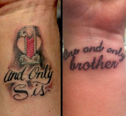 15 Sibling Tattoo Designs for Brother And Sister | I Fashion Styles