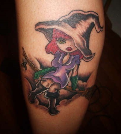 9 Fearful Witch Tattoo Designs and Ideas | I Fashion Styles