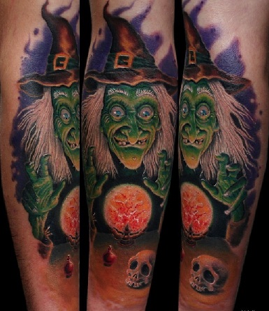 9 Fearful Witch Tattoo Designs and Ideas | I Fashion Styles