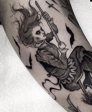 9 Fearful Witch Tattoo Designs and Ideas | I Fashion Styles