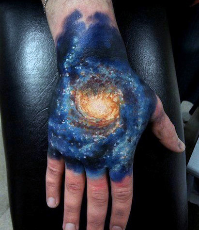 9 Wonderful Galaxy Tattoo Designs And Ideas