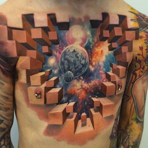 9 Wonderful Galaxy Tattoo Designs And Ideas