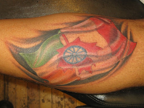 Top 15 Nationalistic &amp; Patriotic Flag Tattoo Designs