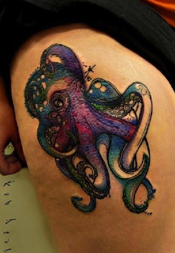 9 Beautiful and Vibrant Octopus Tattoo Designs