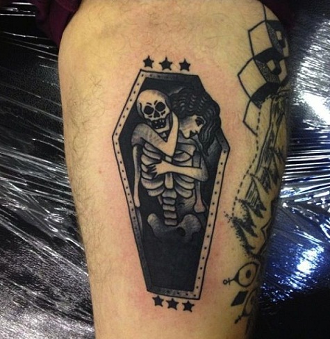 9 Stunning and Terrible Coffin Tattoo Designs | I Fashion Styles