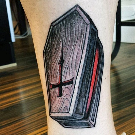 9 Stunning and Terrible Coffin Tattoo Designs | I Fashion Styles