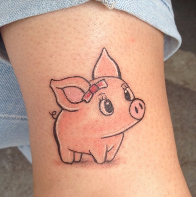 Top 9 Funny &amp; Rough Look Pig Tattoo Designs With Images