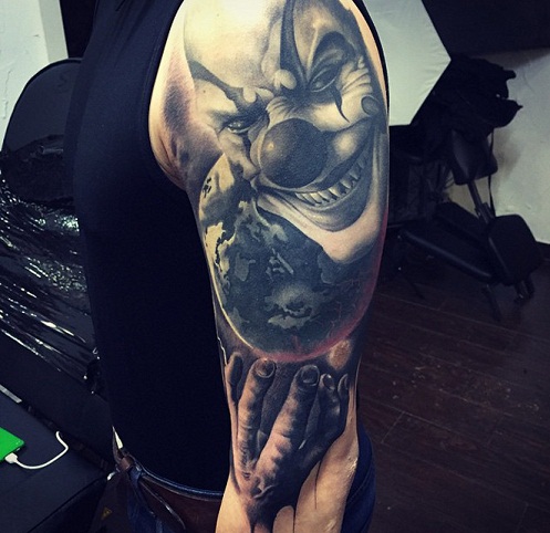 10+ Laughing and Creepy Clown Tattoo Designs | I Fashion Styles
